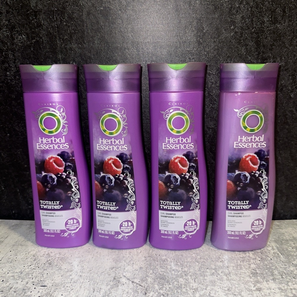 4 Lot Herbal Essences Defined Curls Totally Twisted Shampoo / 10.1 fl oz